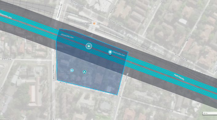 map of Westmead stations